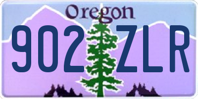 OR license plate 902ZLR