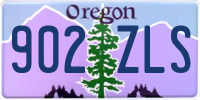 OR license plate 902ZLS