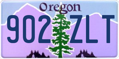 OR license plate 902ZLT