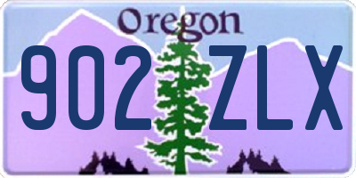 OR license plate 902ZLX