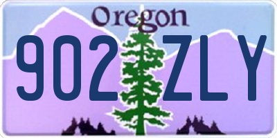 OR license plate 902ZLY