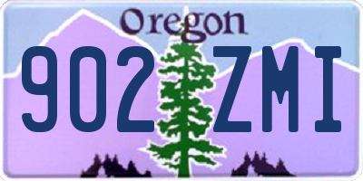 OR license plate 902ZMI