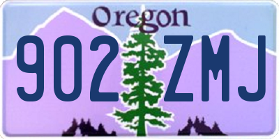 OR license plate 902ZMJ