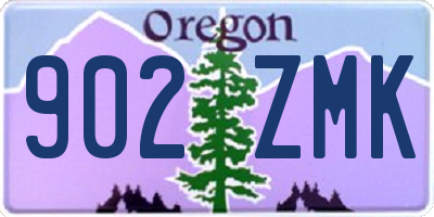 OR license plate 902ZMK