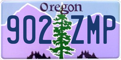 OR license plate 902ZMP