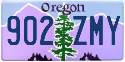 OR license plate 902ZMY