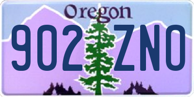 OR license plate 902ZNO