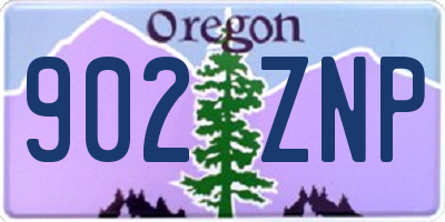 OR license plate 902ZNP