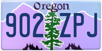 OR license plate 902ZPJ