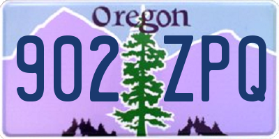 OR license plate 902ZPQ