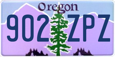OR license plate 902ZPZ