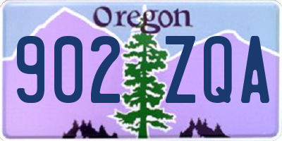 OR license plate 902ZQA