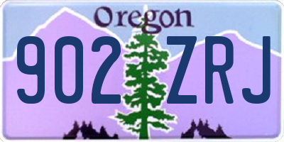 OR license plate 902ZRJ