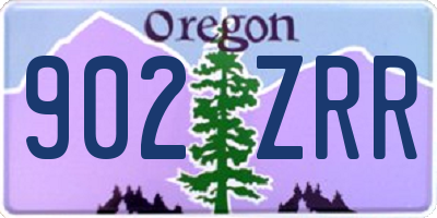 OR license plate 902ZRR