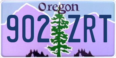 OR license plate 902ZRT