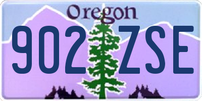 OR license plate 902ZSE