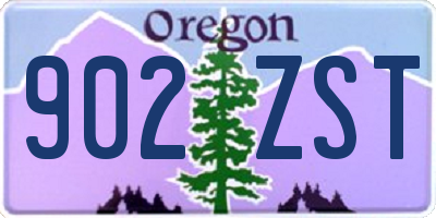 OR license plate 902ZST