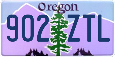 OR license plate 902ZTL