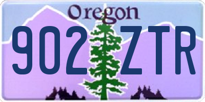 OR license plate 902ZTR