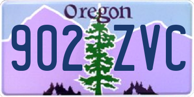 OR license plate 902ZVC