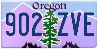 OR license plate 902ZVE