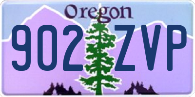 OR license plate 902ZVP