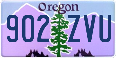 OR license plate 902ZVU