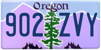 OR license plate 902ZVY