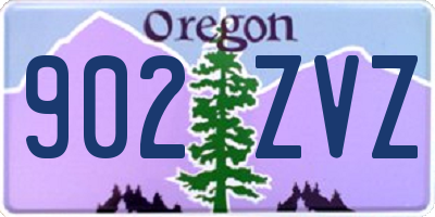 OR license plate 902ZVZ