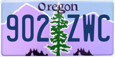OR license plate 902ZWC