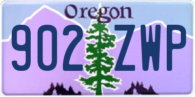 OR license plate 902ZWP