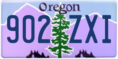 OR license plate 902ZXI