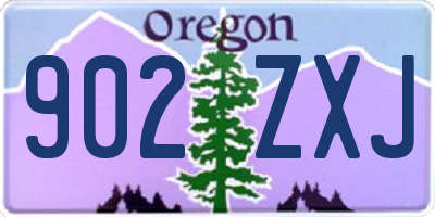 OR license plate 902ZXJ