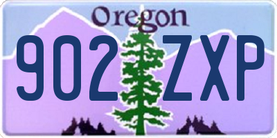 OR license plate 902ZXP