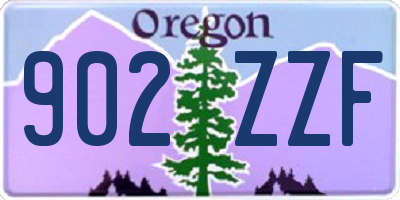 OR license plate 902ZZF