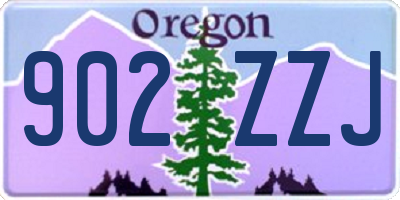 OR license plate 902ZZJ