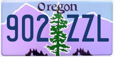 OR license plate 902ZZL