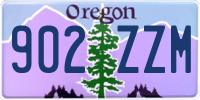 OR license plate 902ZZM