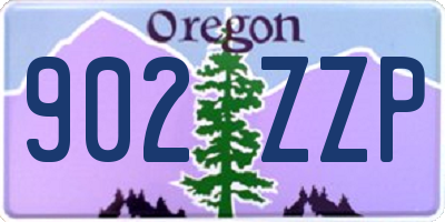 OR license plate 902ZZP