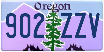 OR license plate 902ZZV