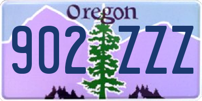 OR license plate 902ZZZ