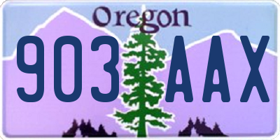 OR license plate 903AAX