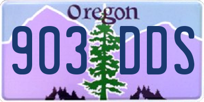 OR license plate 903DDS