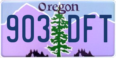 OR license plate 903DFT