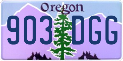 OR license plate 903DGG