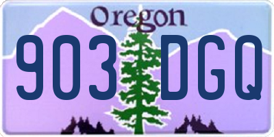 OR license plate 903DGQ