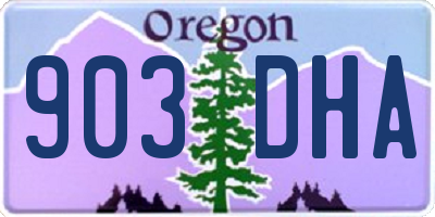 OR license plate 903DHA