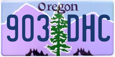 OR license plate 903DHC