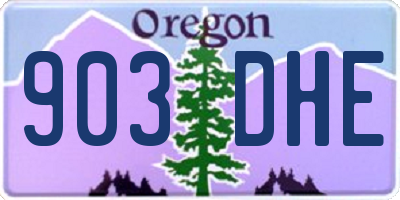 OR license plate 903DHE