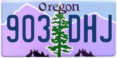 OR license plate 903DHJ